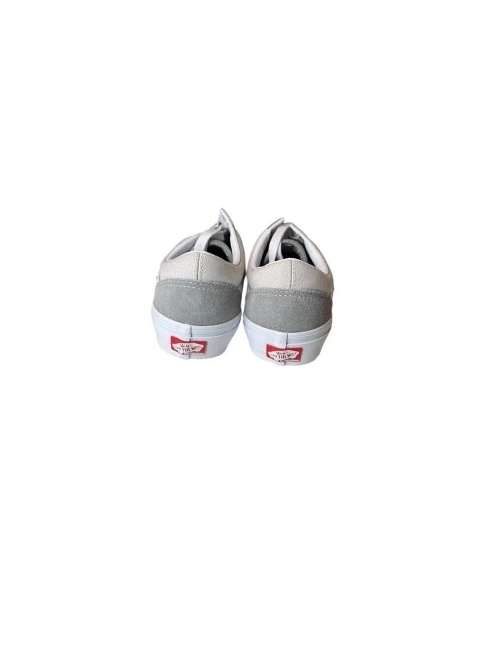 Men's Vans Old Skool Gray White Sneakers Size 7.5